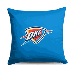 NBA Oklahoma City Thunder Double Down  Throw Pillow 18 x 18 Inches