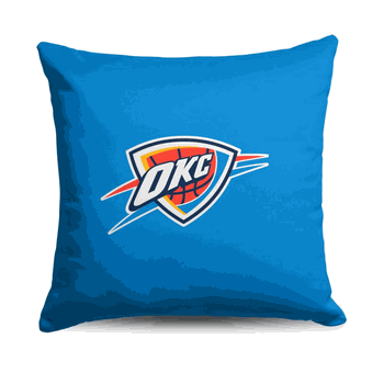 NBA Oklahoma City Thunder Double Down  Throw Pillow 18 x 18 Inches