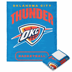 NBA Oklahoma City Thunder High Block Silk Touch Throw 50 x 60 Inches