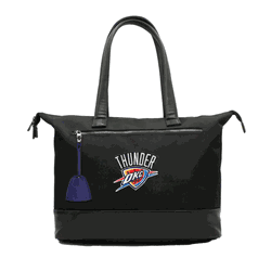 NBA Oklahoma City Thunder Laptop Tote Bag with Colored Zipper Pull Accessory