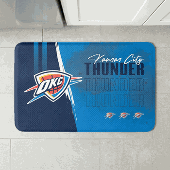 NBA Oklahoma City Thunder Painterly Floor Mat 18�30 inches