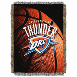 NBA Oklahoma City Thunder Photo Real Tapestry Throw Blanket 48x60 Inches