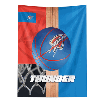 NBA Oklahoma City Thunder Powerball Wall Hanging 50 x 60 Inches