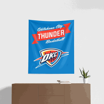 NBA Oklahoma City Thunder Premium Wall Hanging 34 x 40 Inches