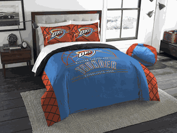 NBA Oklahoma City Thunder Reverse Slam F/Q Comforter Set