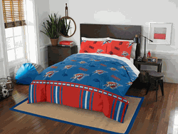 NBA Oklahoma City Thunder Rotary Full Bed In a Bag Set