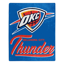 NBA Oklahoma City Thunder Signature Raschel Throw Blanket 50x60 Inches