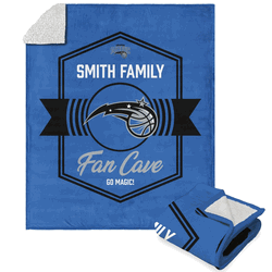 NBA Orlando Magic Dominion Personalized Silk Touch Sherpa Throw Blanket 50X60 Inches