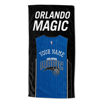 NBA Orlando Magic Jersey Personalized Beach Towel 30x60 Inches