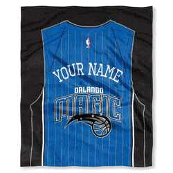 NBA Orlando Magic Jersey Personalized Silk Touch Throw Blanket 50x60 Inches