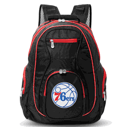 NBA Philadelphia 76ers 19" Premium Laptop Backpack with Colored Trim