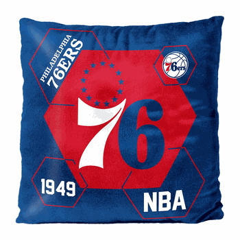 NBA Philadelphia 76ers Connector Velvet Reverse Pillow 16 x 16 Inches