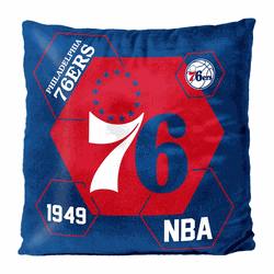 NBA Philadelphia 76ers Connector Velvet Reverse Pillow 16 x 16 Inches
