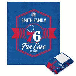NBA Philadelphia 76ers Dominion Personalized Silk Touch Throw Blanket 50X60 Inches
