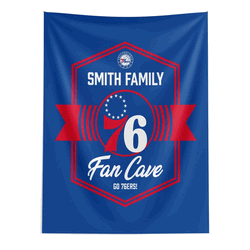 NBA Philadelphia 76ers Dominion Personalized Wall Hanging 50�60 Inches