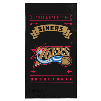 NBA Philadelphia 76ers Hardwood Classics Beach Towel 30x60 Inches