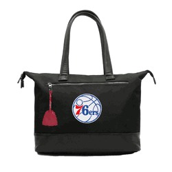 NBA Philadelphia 76ers Laptop Tote Bag with Colored Zipper Pull Accessory