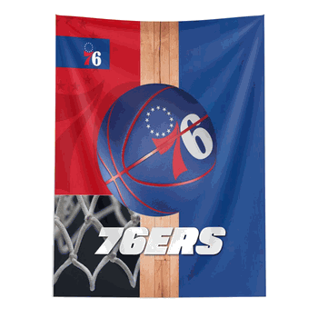 NBA Philadelphia 76ers Powerball Wall Hanging 50 x 60 Inches