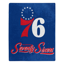 NBA Philadelphia 76ers Signature Raschel Throw Blanket 50x60 Inches