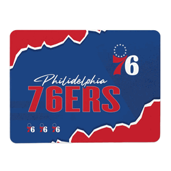 NBA Philadelphia 76ers Torn Small Mat 15x20 inches