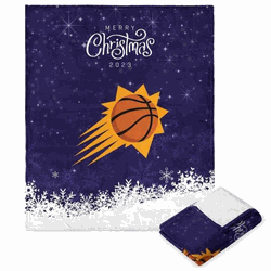 NBA Phoenix Suns Christmas 2023 Silk Touch Throw Blanket 50x60 Inches