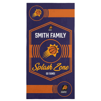 NBA Phoenix Suns Dominion Personalized Beach Towel 30x60 Inches