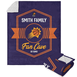 NBA Phoenix Suns Dominion Personalized Silk Touch Sherpa Throw Blanket 50X60 Inches