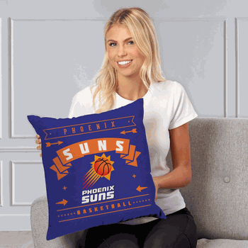 NBA Phoenix Suns Hardwood Classic Throw Pillow 18x18 Inches