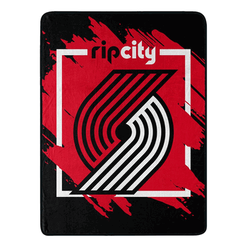 NBA Portland Trail Blazers Dimensional Micro Raschel Throw Blanket 46x60 Inches