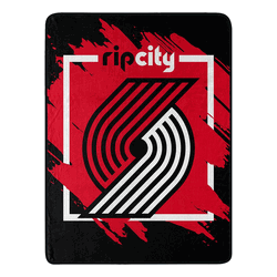 NBA Portland Trail Blazers Dimensional Micro Raschel Throw Blanket 46x60 Inches