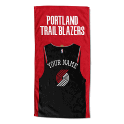 NBA Portland Trail Blazers Jersey Personalized Beach Towel 30x60 Inches