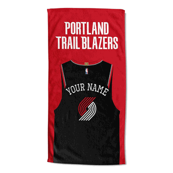 NBA Portland Trail Blazers Jersey Personalized Beach Towel 30x60 Inches