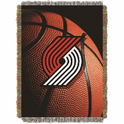 NBA Portland Trail Blazers Photo Real Tapestry Throw Blanket 48x60 Inches