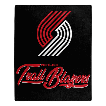 NBA Portland Trail Blazers Signature Raschel Throw Blanket 50x60 Inches