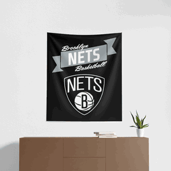NBA Premium Brooklyn Nets Printed Wall Hanging 34in x 40in