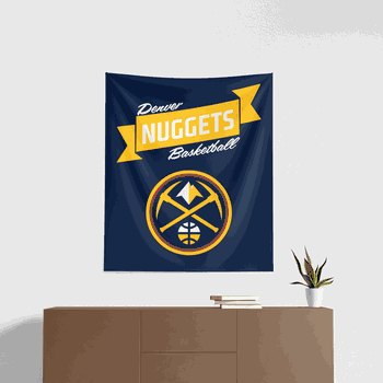 NBA Premium Denver Nuggets Printed Wall Hanging 34in x 40in