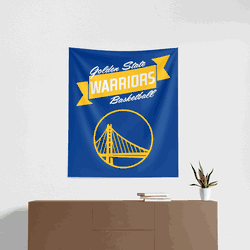 NBA Premium Golden State Warriors Printed Wall Hanging 34in x 40in