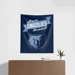 NBA Premium Memphis Grizzlies Printed Wall Hanging 34in x 40in