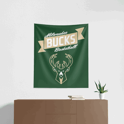 NBA Premium Milwaukee Bucks Printed Wall Hanging 34in x 40in