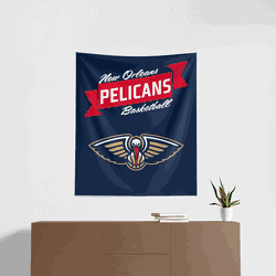 NBA Premium New Orleans Pelicans Printed Wall Hanging 34in x 40in