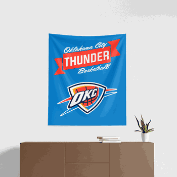 NBA Premium Oklahoma City Thunder Printed Wall Hanging 34in x 40in
