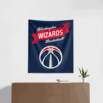 NBA Premium Washington Wizards Printed Wall Hanging 34in x 40in
