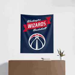NBA Premium Washington Wizards Printed Wall Hanging 34in x 40in
