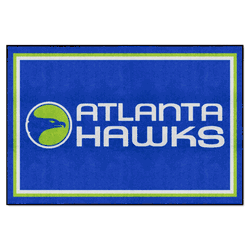 NBA Retro Atlanta Hawks 5ft. x 8 ft. Plush Area Rug