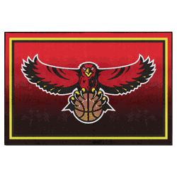 NBA Retro Atlanta Hawks 5ft. x 8 ft. Plush Area Rug