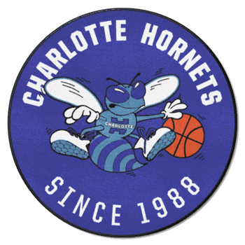 NBA Retro Charlotte Hornets Roundel Rug - 27in. Diameter