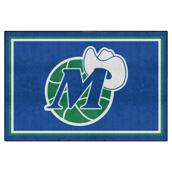 NBA Retro Dallas Mavericks 5ft. x 8 ft. Plush Area Rug