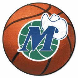 NBA Retro Dallas Mavericks Basketball Rug - 27in. Diameter