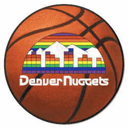 NBA Retro Denver Nuggets Basketball Rug - 27in. Diameter