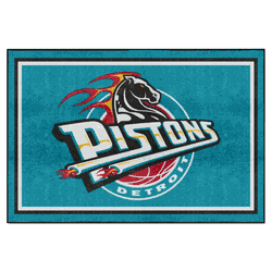 NBA Retro Detroit Pistons 5ft. x 8 ft. Plush Area Rug